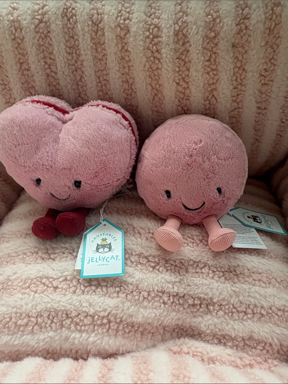 Retired JC Collette Heart Macaroon & MIA Macaroon. Authentic. NWT. Read des
